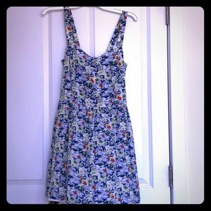 Adorable floral silk summer dress